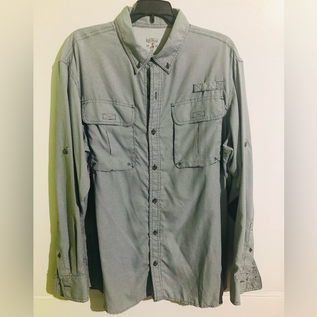 Red Head Collared Button Up